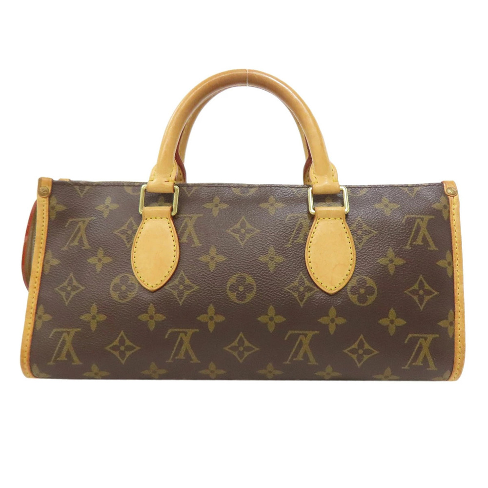 Louis Vuitton Monogram Handbag Popincourt Canvas Brown